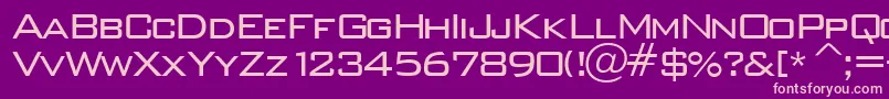 Wallstreet Font – Pink Fonts on Purple Background