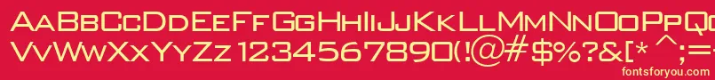 Wallstreet Font – Yellow Fonts on Red Background