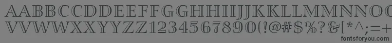 Smaragdltstd Font – Black Fonts on Gray Background