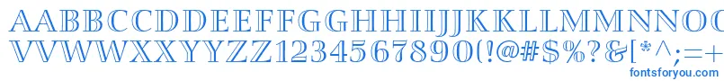 Smaragdltstd Font – Blue Fonts on White Background