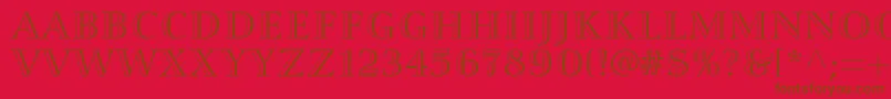 Шрифт Smaragdltstd – коричневые шрифты на красном фоне