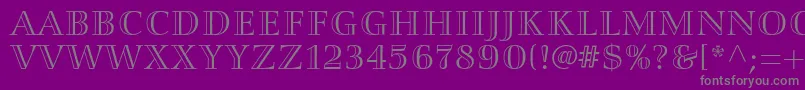 Smaragdltstd Font – Gray Fonts on Purple Background