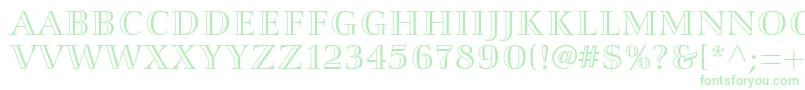 Smaragdltstd Font – Green Fonts on White Background