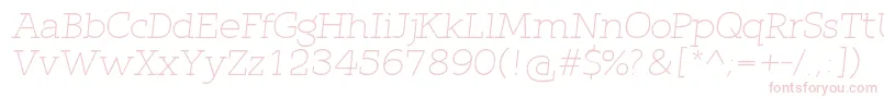 QlarendonLightItalic Font – Pink Fonts