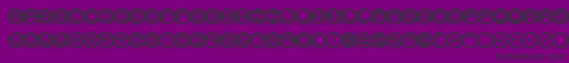 Spheroid Font – Black Fonts on Purple Background