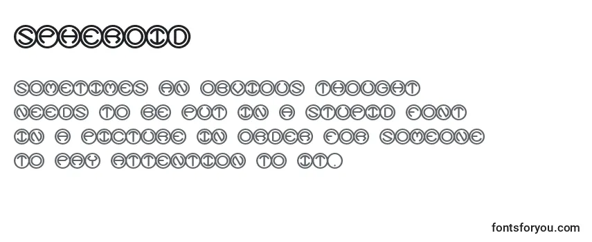Spheroid Font