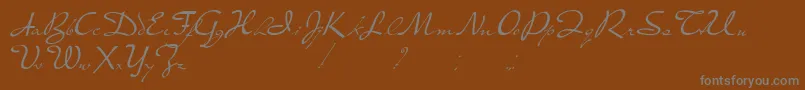 PresterJohn Font – Gray Fonts on Brown Background
