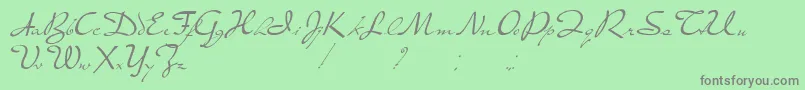 PresterJohn Font – Gray Fonts on Green Background