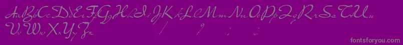 PresterJohn Font – Gray Fonts on Purple Background