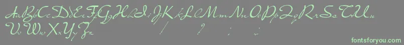 PresterJohn Font – Green Fonts on Gray Background