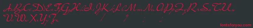 PresterJohn Font – Red Fonts on Black Background