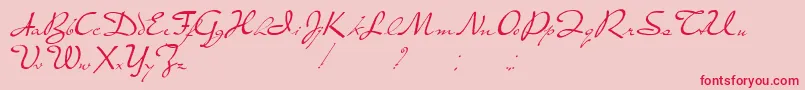 PresterJohn Font – Red Fonts on Pink Background