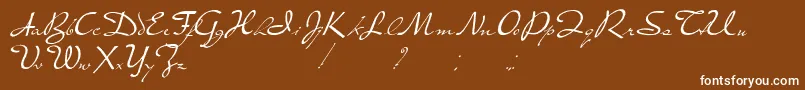 PresterJohn Font – White Fonts on Brown Background