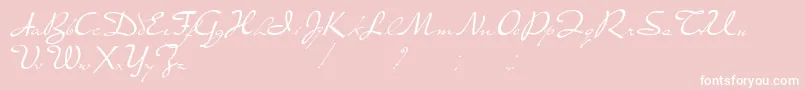 PresterJohn Font – White Fonts on Pink Background