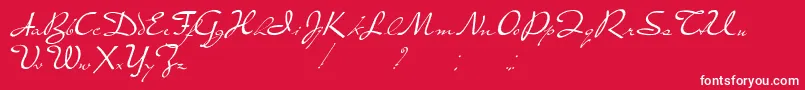 PresterJohn Font – White Fonts on Red Background