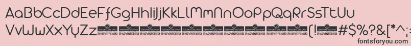 AristaProAlternateLightTrial Font – Black Fonts on Pink Background