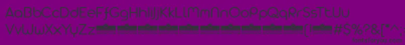 AristaProAlternateLightTrial Font – Black Fonts on Purple Background