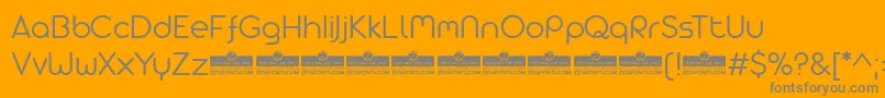 AristaProAlternateLightTrial Font – Gray Fonts on Orange Background