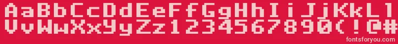 fuente Dlxfont – Fuentes Rosadas Sobre Fondo Rojo