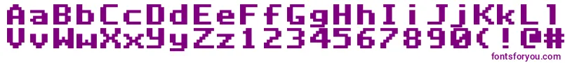 フォントDlxfont – 紫色のフォント