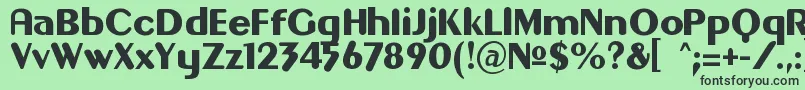 Gilgon Font – Black Fonts on Green Background
