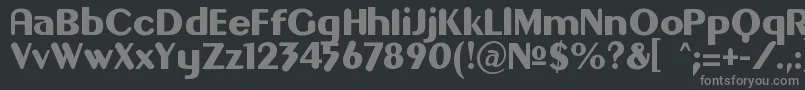 Gilgon Font – Gray Fonts on Black Background