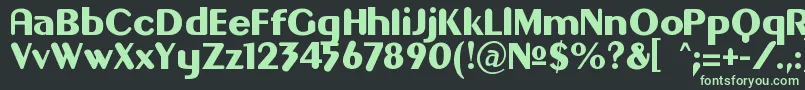 Gilgon Font – Green Fonts on Black Background
