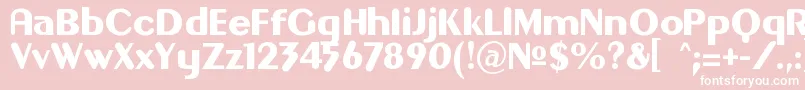 Gilgon Font – White Fonts on Pink Background