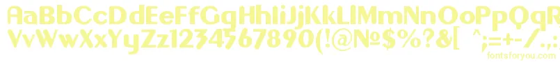 Gilgon Font – Yellow Fonts on White Background