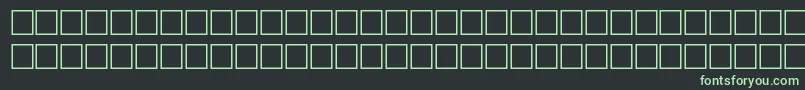 Шрифт IngeniusRegular – зелёные шрифты на чёрном фоне