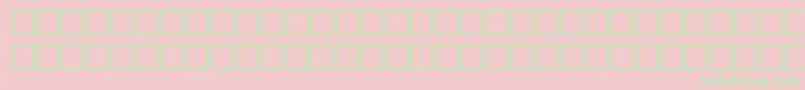 Fonte IngeniusRegular – fontes verdes em um fundo rosa