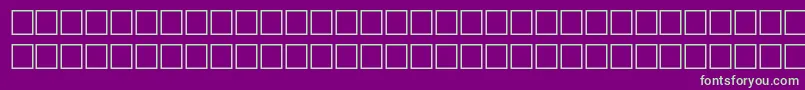 Police IngeniusRegular – polices vertes sur fond violet
