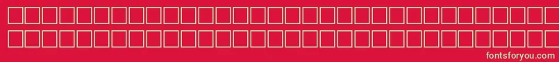 IngeniusRegular Font – Green Fonts on Red Background