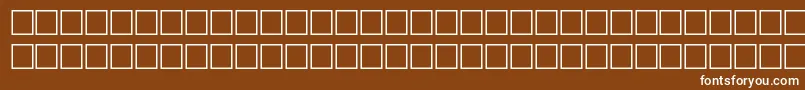 fuente IngeniusRegular – Fuentes Blancas Sobre Fondo Marrón