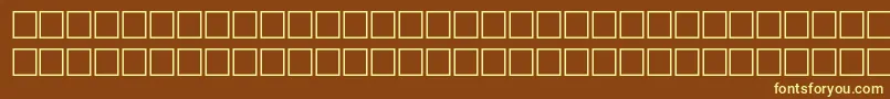fuente IngeniusRegular – Fuentes Amarillas Sobre Fondo Marrón