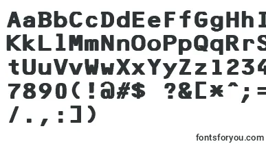 F25BankPrinterBold font – Fonts Starting With F