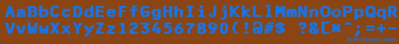 More about F25BankPrinterBold Font F25BankPrinterBold Font – Blue Fonts on Brown Background