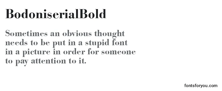 BodoniserialBold Font