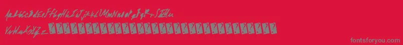 fuente Absolutemoney – Fuentes Grises Sobre Fondo Rojo