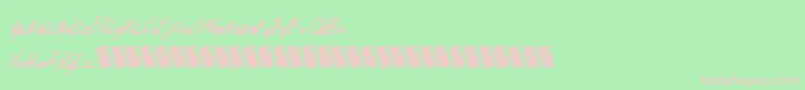 Absolutemoney Font – Pink Fonts on Green Background