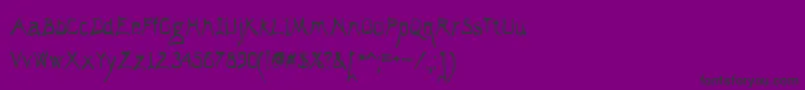 ElAbogadoLoco Font – Black Fonts on Purple Background