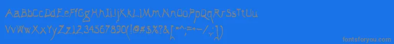 ElAbogadoLoco Font – Gray Fonts on Blue Background