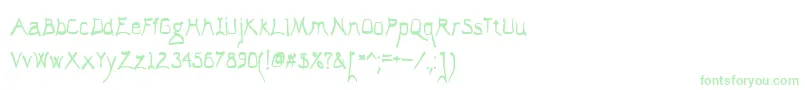 ElAbogadoLoco Font – Green Fonts on White Background