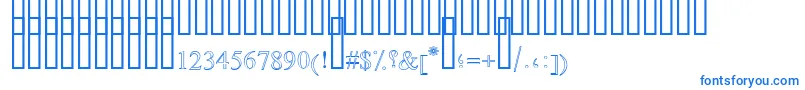 DiwaniOutlineShaded Font – Blue Fonts