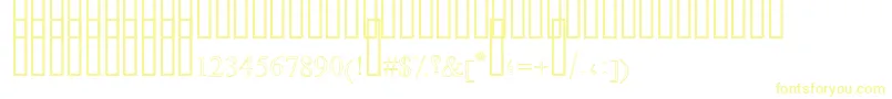 DiwaniOutlineShaded-Schriftart – Gelbe Schriften