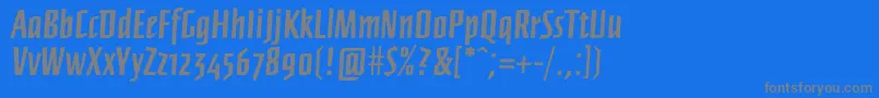 Шрифт Ffnewberlinboldrough – серые шрифты на синем фоне