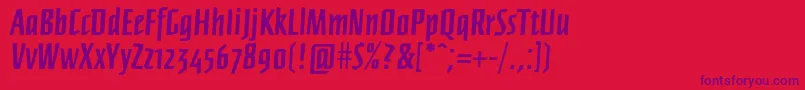 Ffnewberlinboldrough Font – Purple Fonts on Red Background