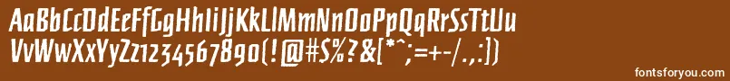 Подробнее о шрифте Ffnewberlinboldrough Шрифт Ffnewberlinboldrough – белые шрифты на коричневом фоне