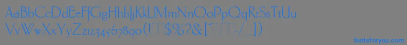 CarltonPlain Font – Blue Fonts on Gray Background