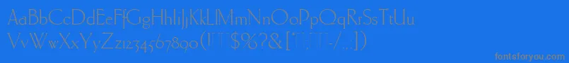 CarltonPlain Font – Gray Fonts on Blue Background